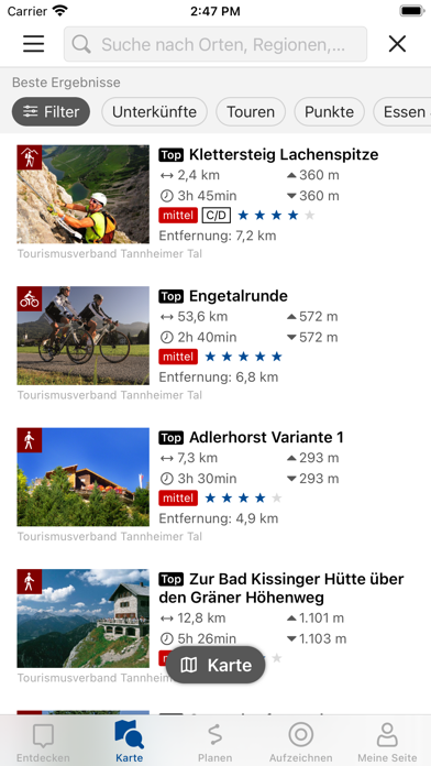 Urlaub im Tannheimer Tal スクリーンショット