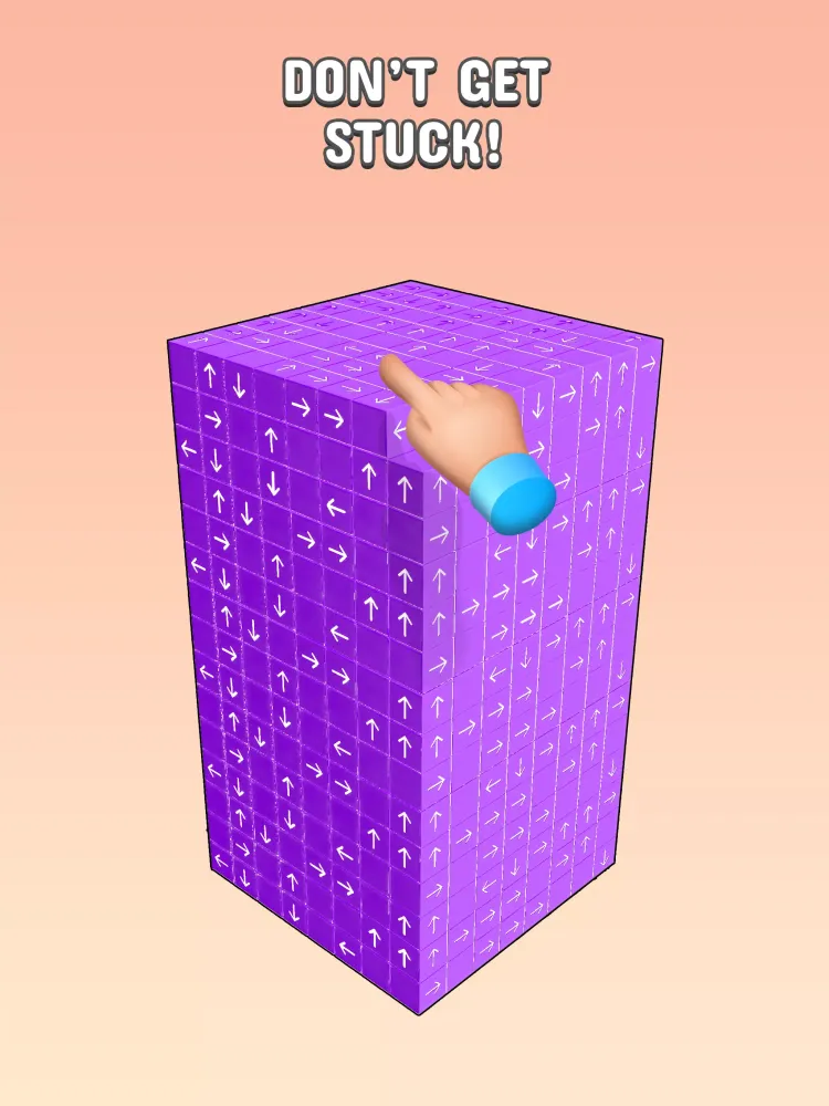 Tap to Unblock 3d Cube Away Screenshots