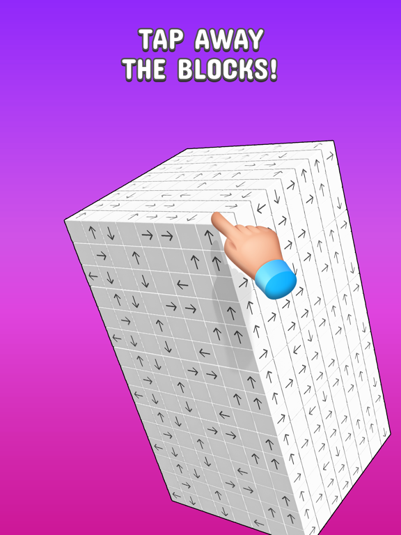 Tangkapan skrin Tap to Unblock 3d Cube Away iPad 