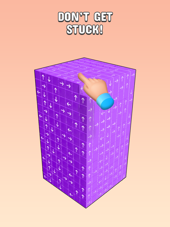 Tangkapan skrin Tap to Unblock 3d Cube Away iPad 