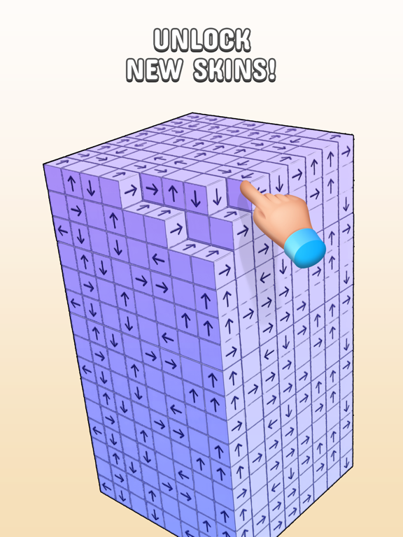 Tangkapan skrin Tap to Unblock 3d Cube Away iPad 