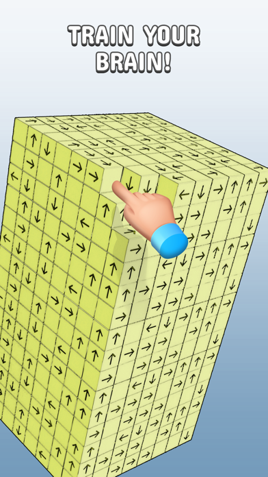 Tangkapan skrin Tap to Unblock 3d Cube Away