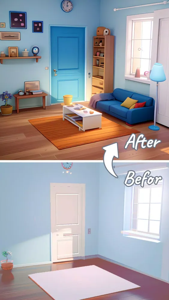 Capturas de tela do Wood Unblock - Room Furnishing
