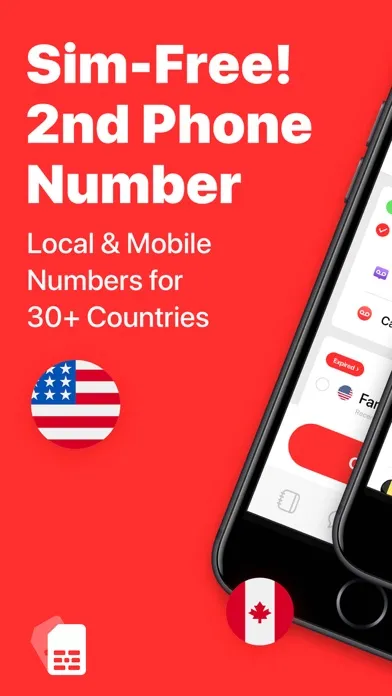 Tangkapan skrin TapCall - Second Phone Number