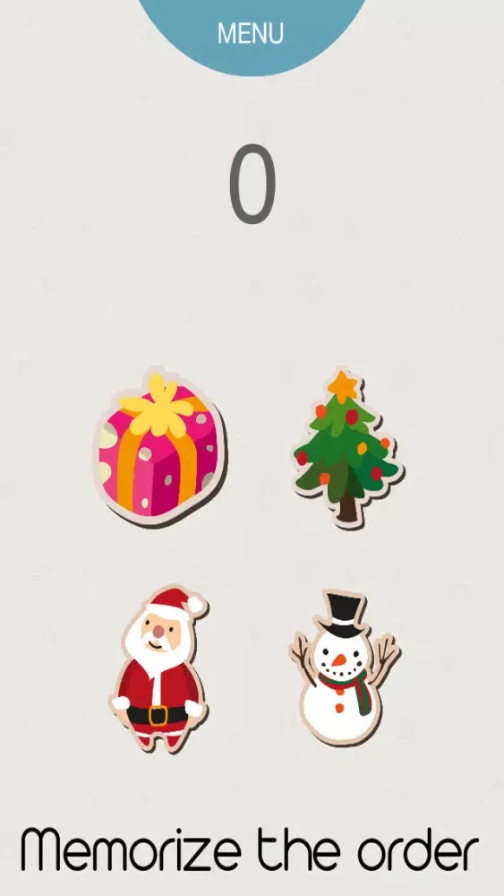 ภาพหน้าจอของ A Christmas Matching Game for Children: Simple Simon Says Pay Attention