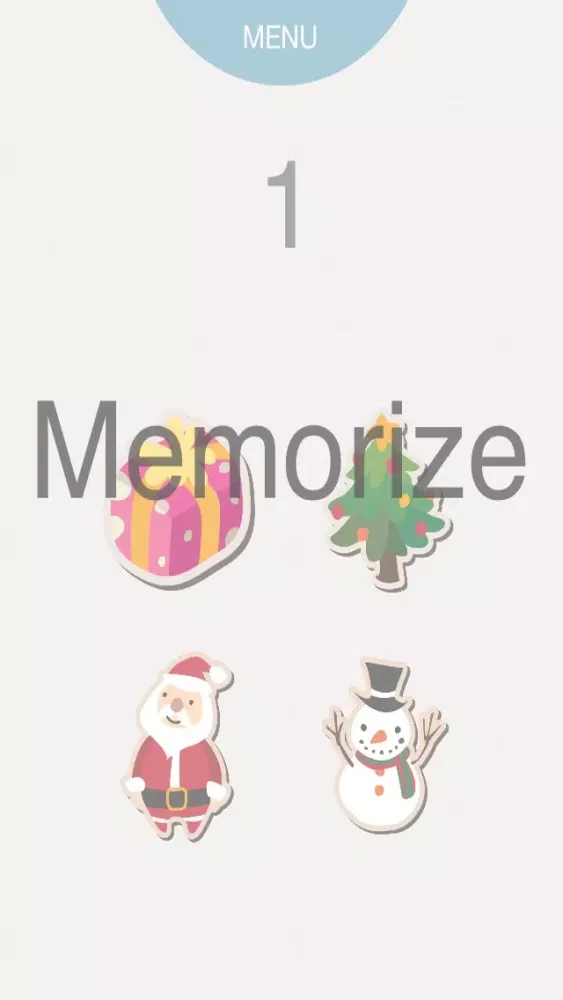 ภาพหน้าจอของ A Christmas Matching Game for Children: Simple Simon Says Pay Attention