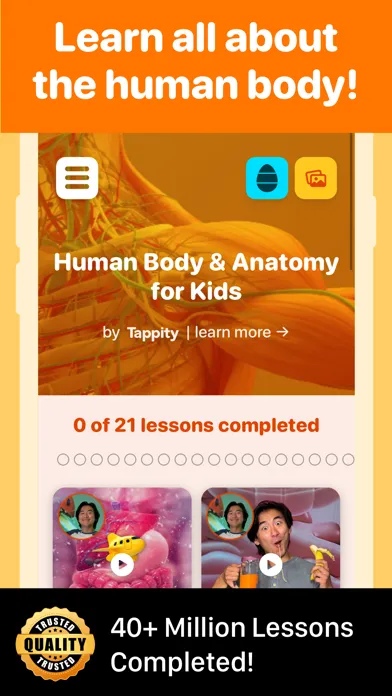 ภาพหน้าจอของ Human Body for Kids 2 (K-5)