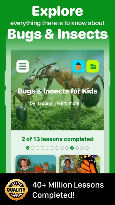 ภาพหน้าจอของ Fun Insects & Bugs for Kids