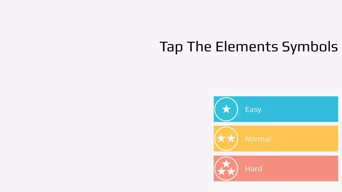 Ảnh chụp màn hình của Tap The Elements Symbols ! - Let playing memorize . Element symbol !!