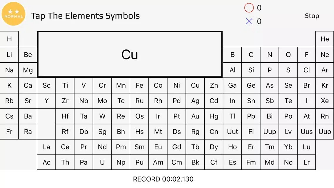 Ảnh chụp màn hình của Tap The Elements Symbols ! - Let playing memorize . Element symbol !!