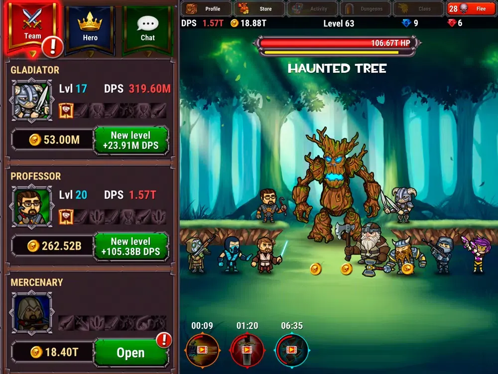 Taptic Heroes: Monsters Attack iPad  स्क्रीनशॉट