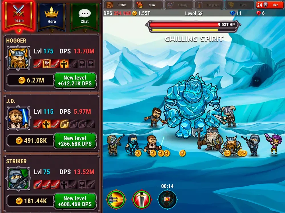 Taptic Heroes: Monsters Attack iPad  स्क्रीनशॉट