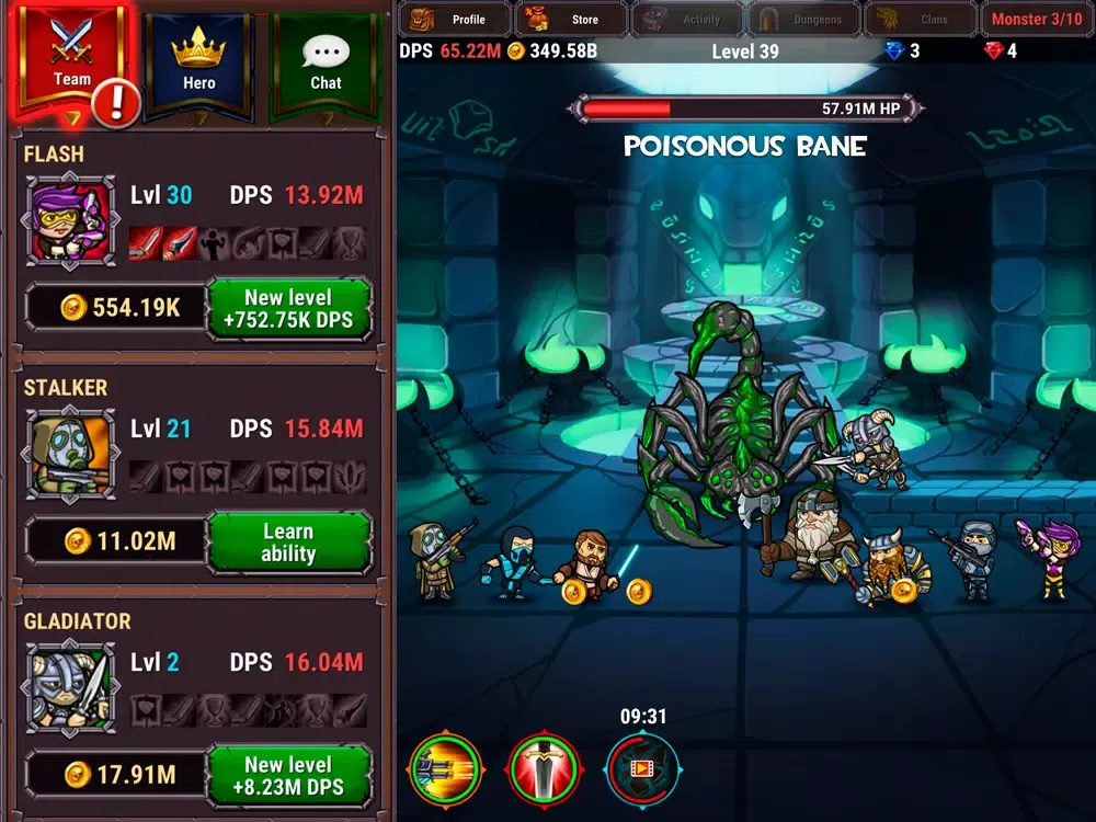 Taptic Heroes: Monsters Attack iPad  स्क्रीनशॉट