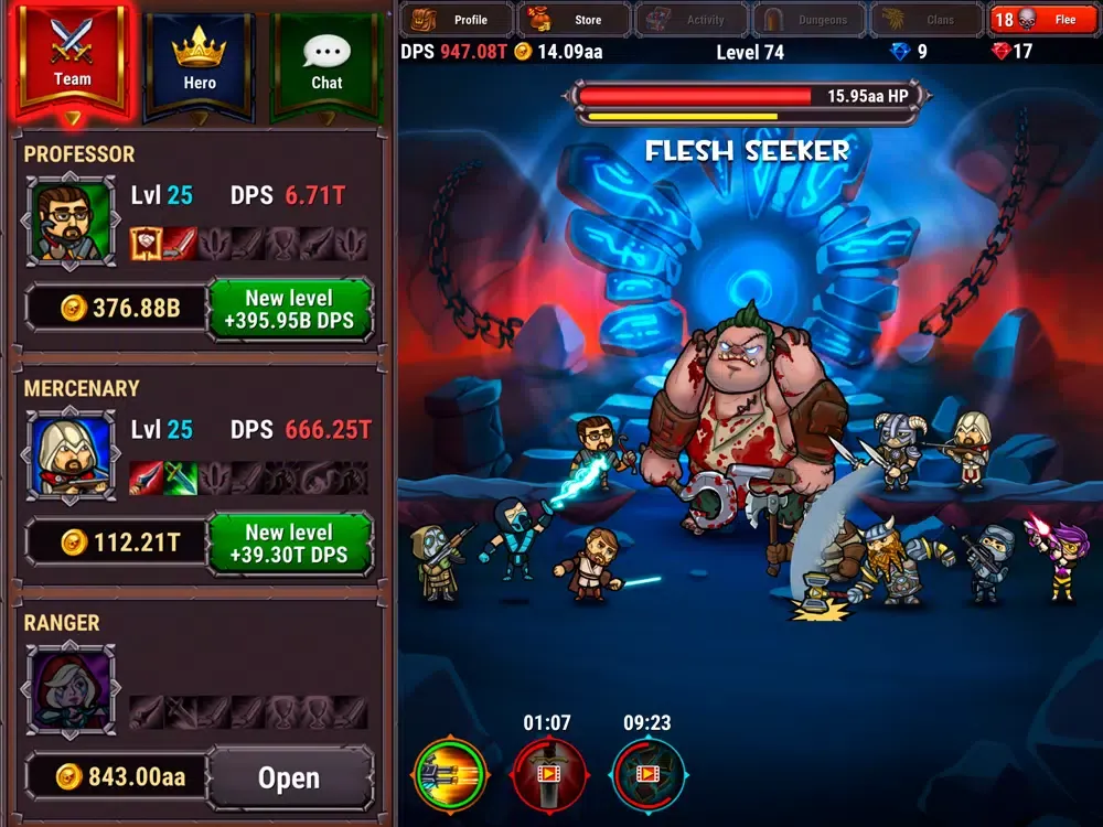 Taptic Heroes: Monsters Attack iPad  स्क्रीनशॉट