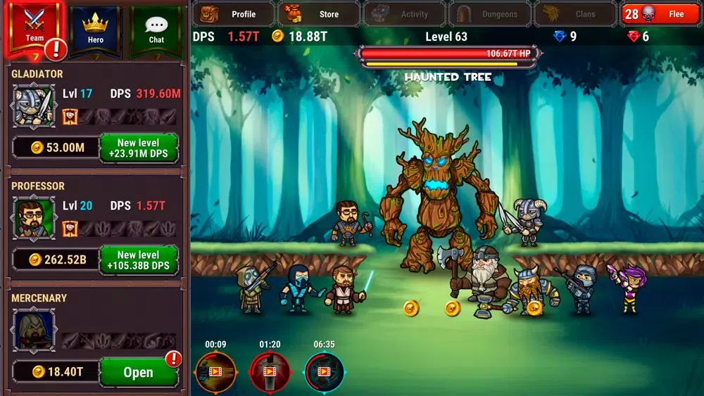 Taptic Heroes: Monsters Attack स्क्रीनशॉट