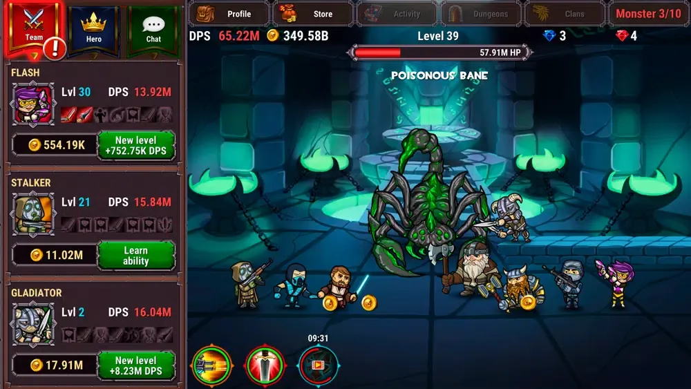 Taptic Heroes: Monsters Attack स्क्रीनशॉट