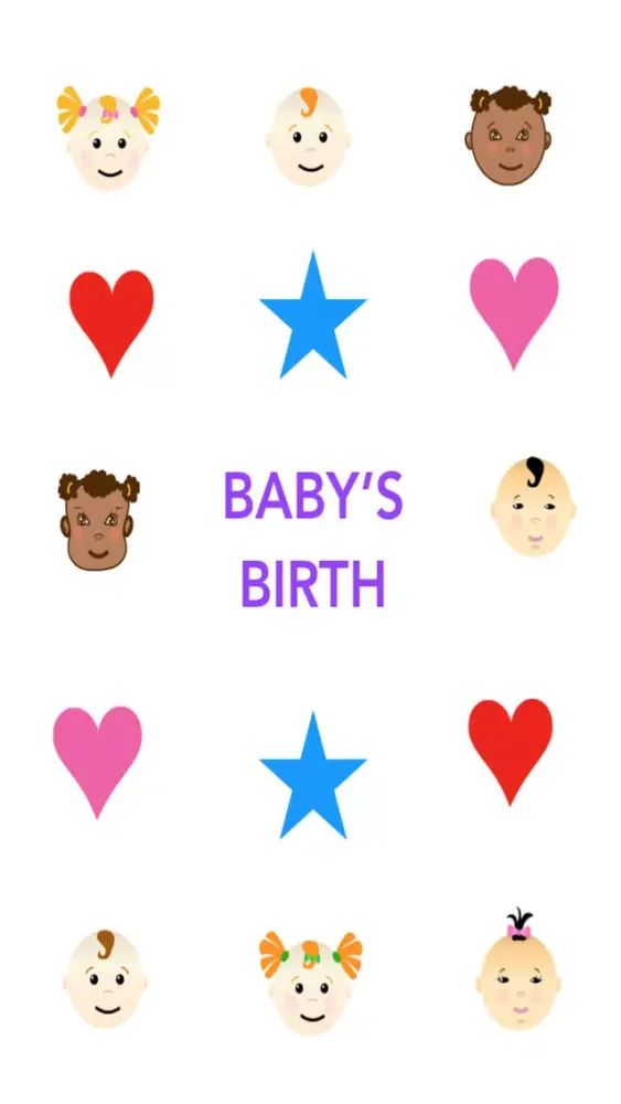 Baby's Birth Sticker Pack Screenshots