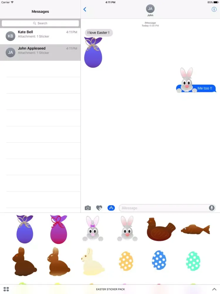 Easter Moment Sticker Pack iPad  スクリーンショット