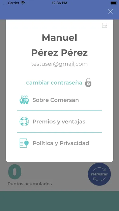 Capturas de pantalla de Tarjeta Suber