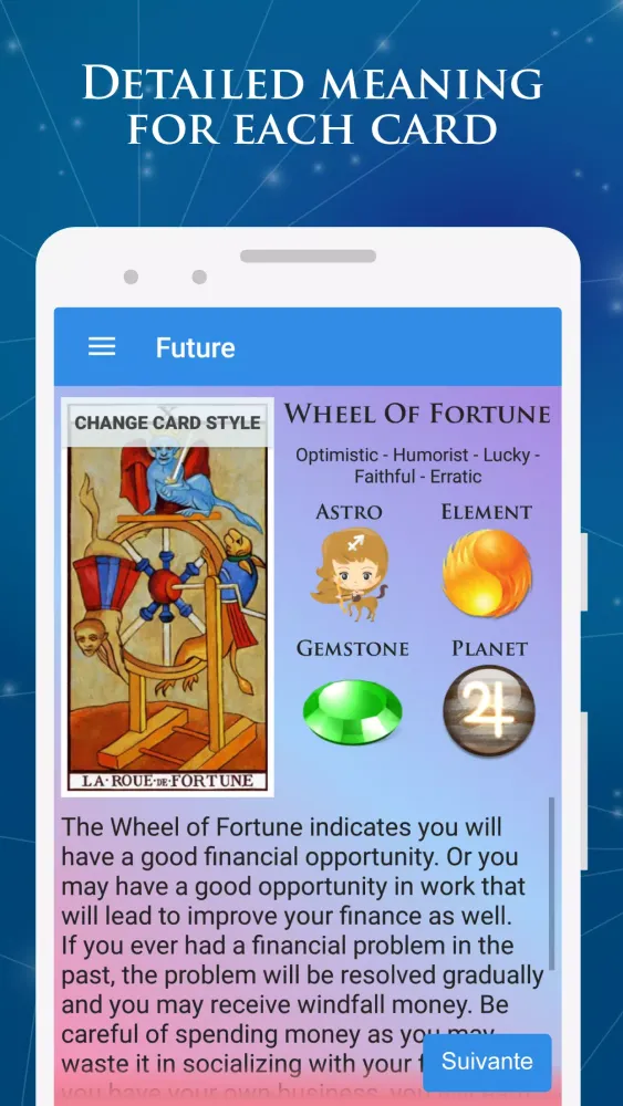Captures d'écran de Tarot of Love, Money & Career