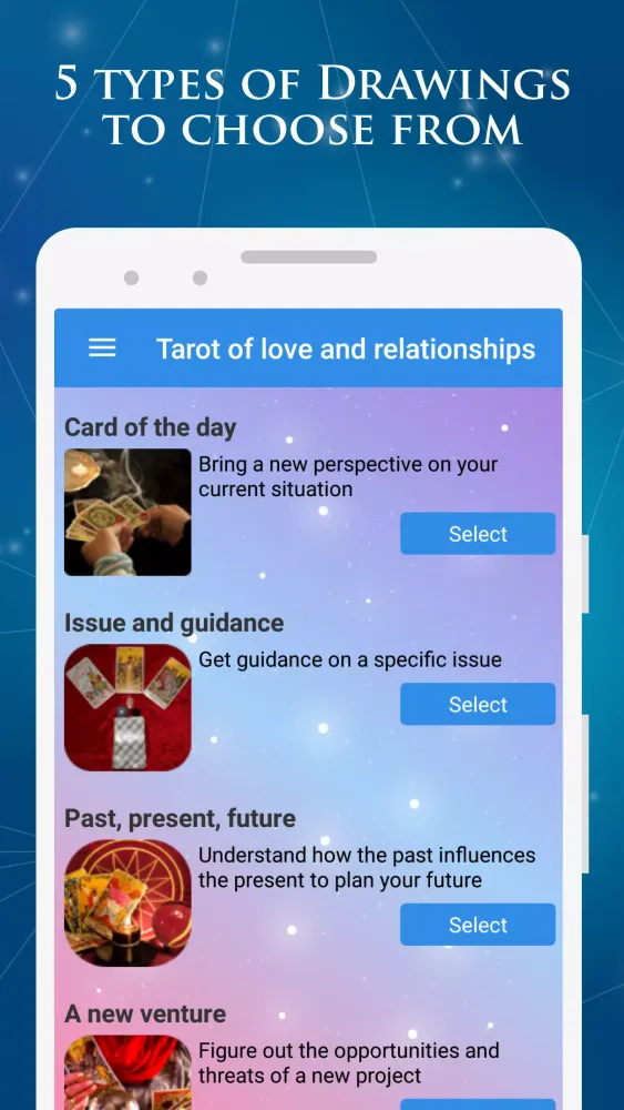 Captures d'écran de Tarot of Love, Money & Career