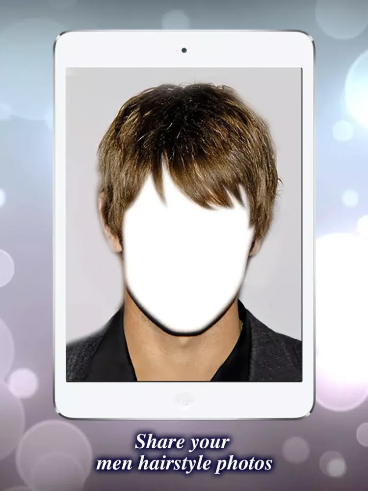 Man Hair Styler Changer Photo Montage iPad  Screenshots
