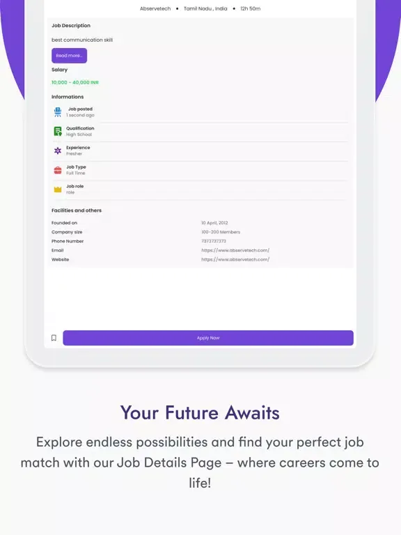 Скриншоты JobStar Seeker iPad 