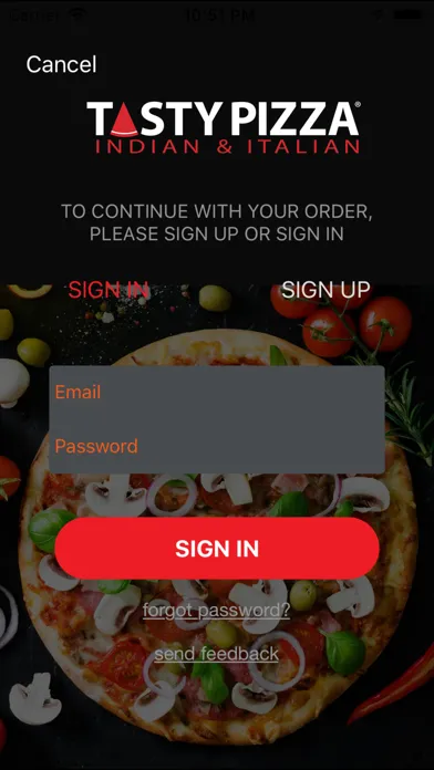 Captures d'écran de Tasty Pizza CA
