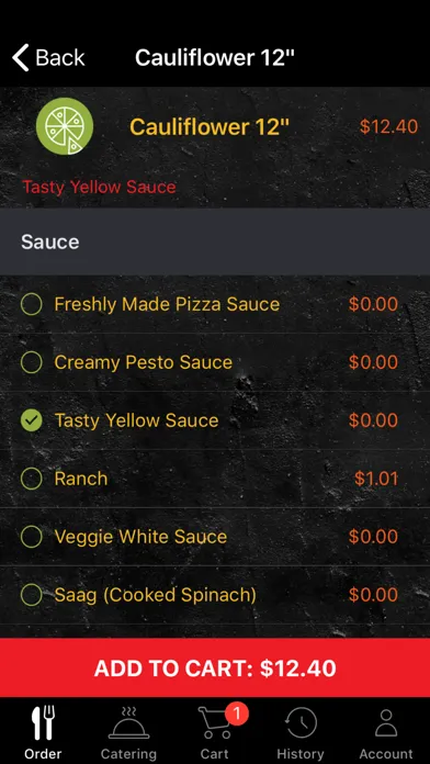 Captures d'écran de Tasty Pizza CA