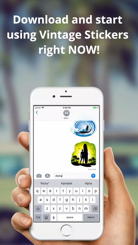 Surfer Emoji Stickers স্ক্রিনশট