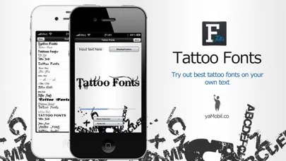 ภาพหน้าจอของ Tattoo Fonts - design your text tattoo