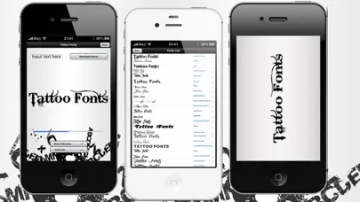 ภาพหน้าจอของ Tattoo Fonts - design your text tattoo