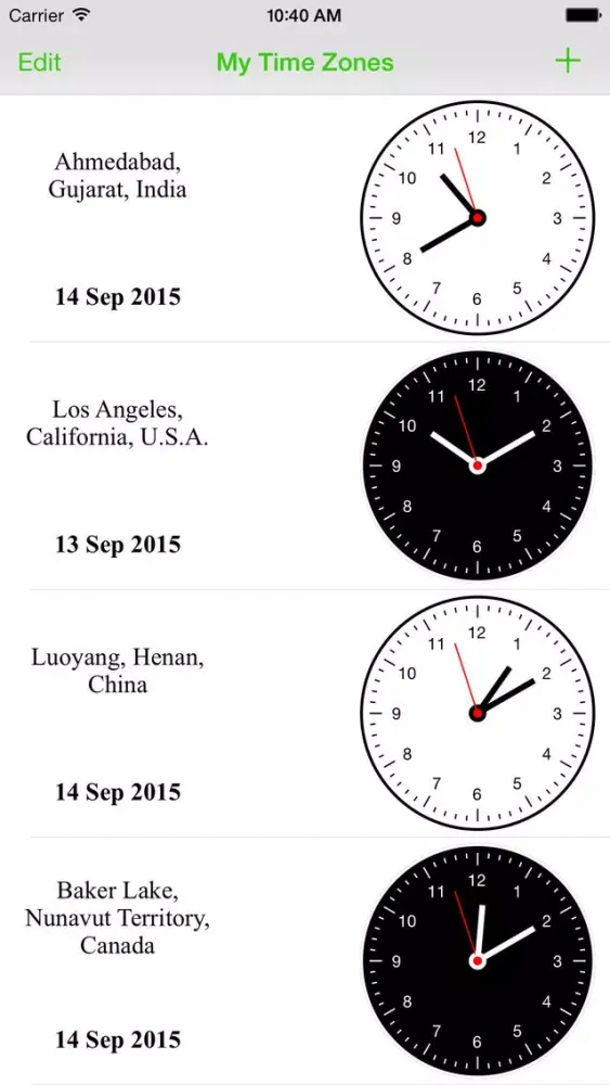 World Clock - Easy Time Zone Converter Widget应用截图