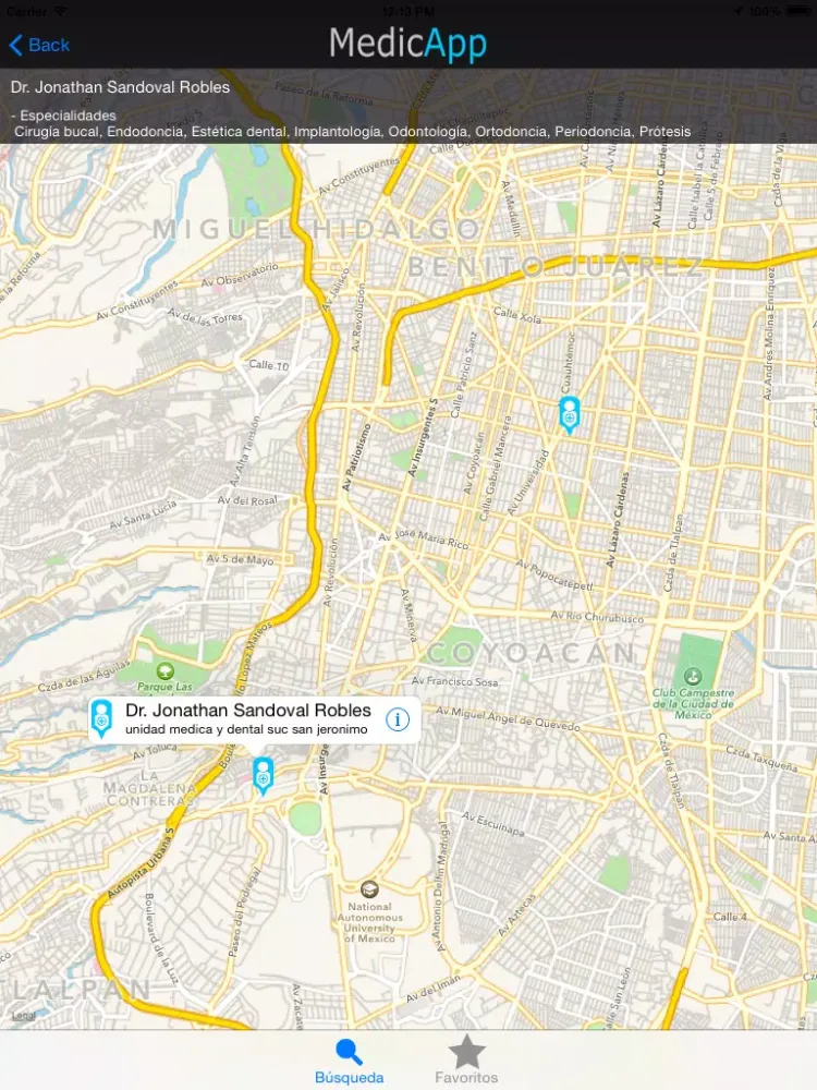 Скриншоты MedicApp iPad 