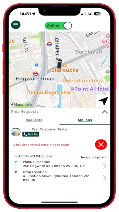 Capturas de pantalla de Taxiapp UK: Driver