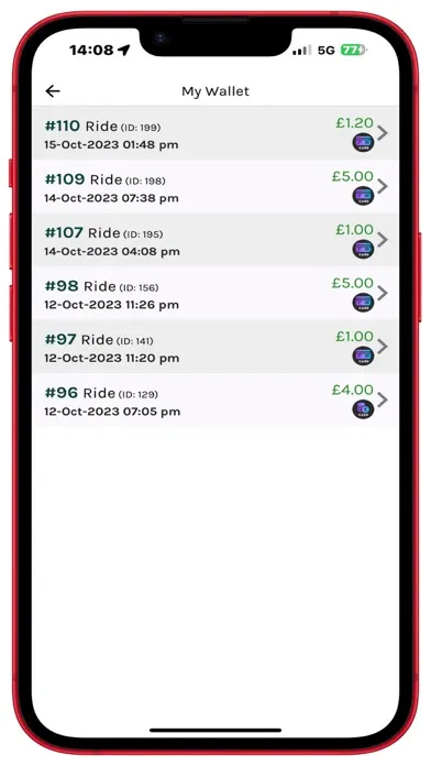 Capturas de pantalla de Taxiapp UK: Driver