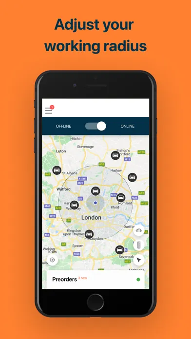 Zrzuty ekranu Taxi-Now Driver App