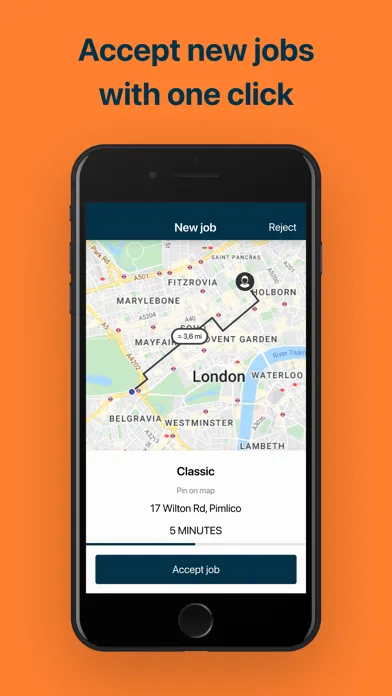 Zrzuty ekranu Taxi-Now Driver App