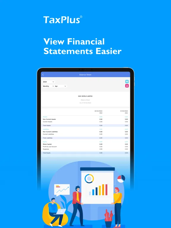 TaxPlus - Online AI Accounting iPad 应用截图