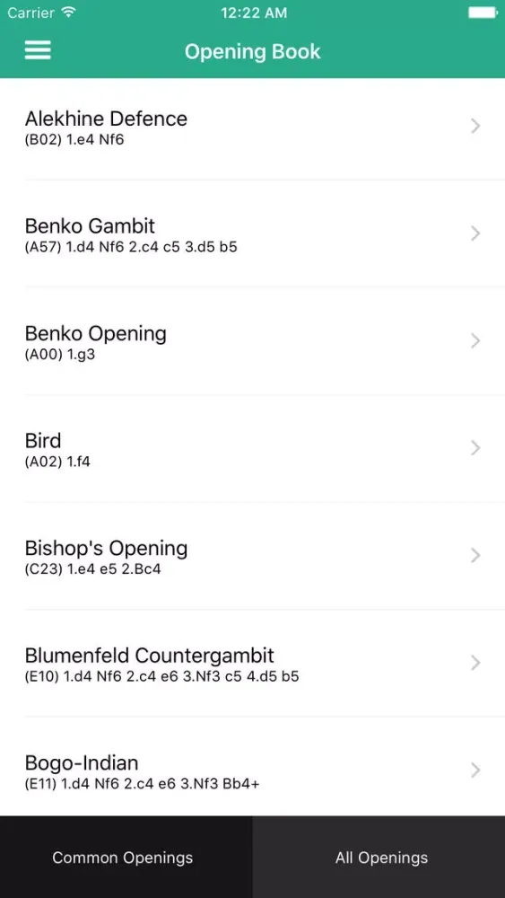 Скриншоты Chess Openings Pro
