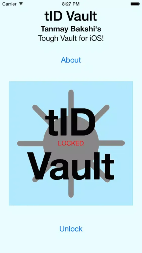 Captures d'écran de tID Vault