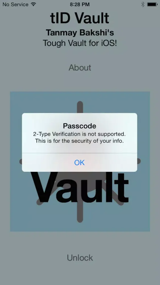 Captures d'écran de tID Vault