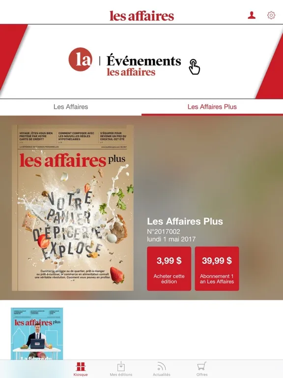 Screenshot di Les Affaires iPad 