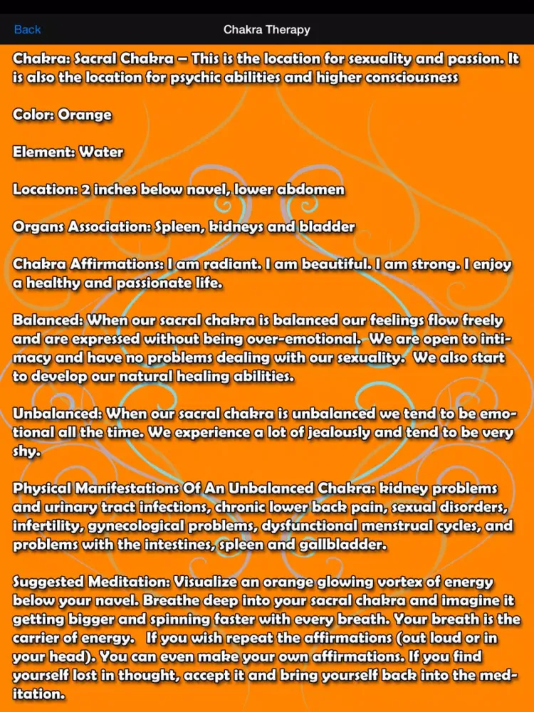 Скриншоты Chakra Therapy iPad 