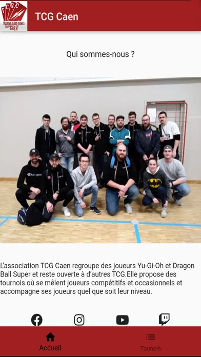 Tangkapan skrin TCG Caen