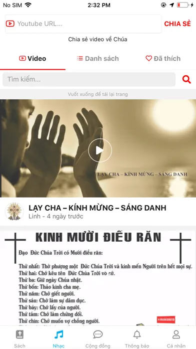 ภาพหน้าจอของ JHS Lời Chúa Hôm Nay