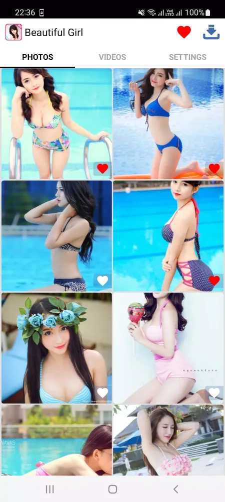 Capturas de tela do Bikini Girls Photo & Video