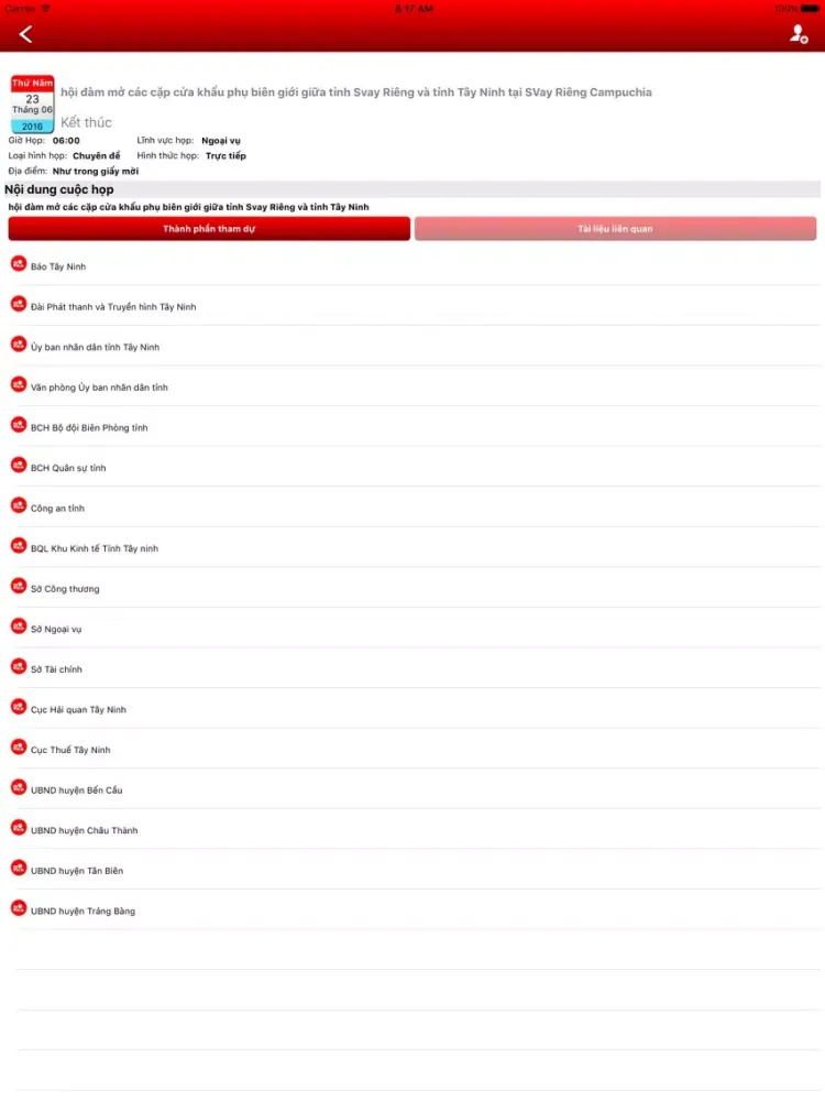 Họp Không Giấy iPad  Screenshots