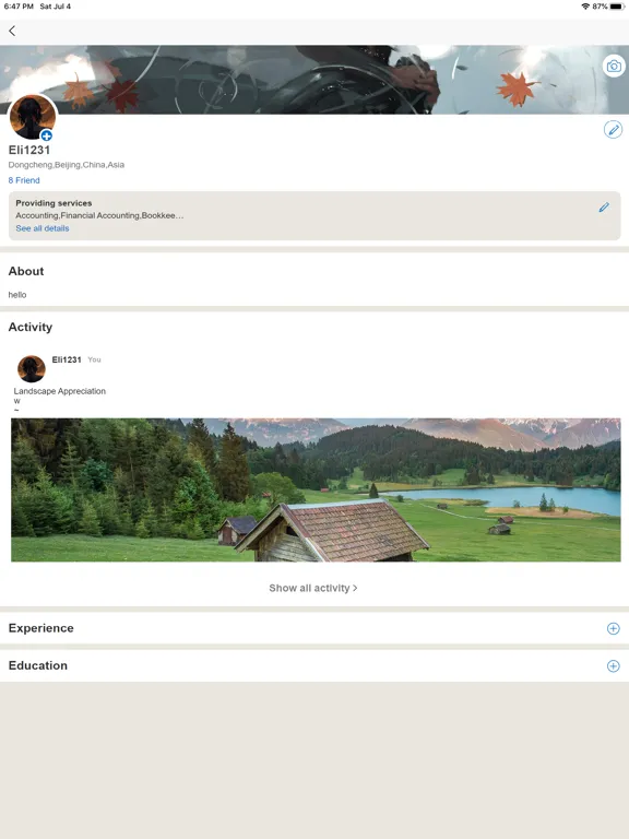 Ảnh chụp màn hình của MomentX-Network & Career iPad 