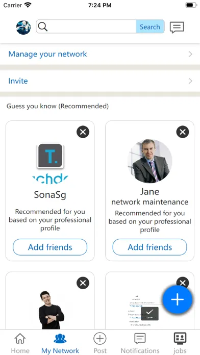 Ảnh chụp màn hình của MomentX-Network & Career